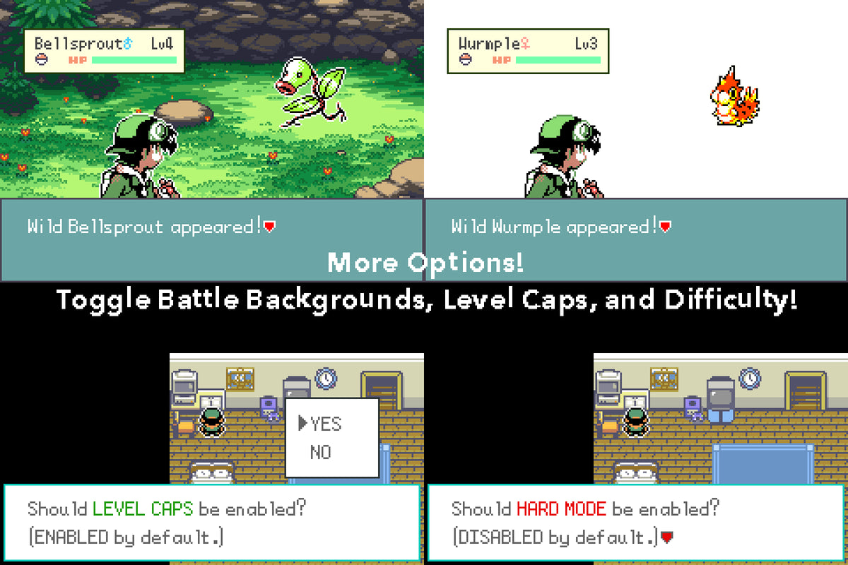 Pokemon Emerald Seaglass GBA Pokemon ROM Hack Video Game Boy Advance