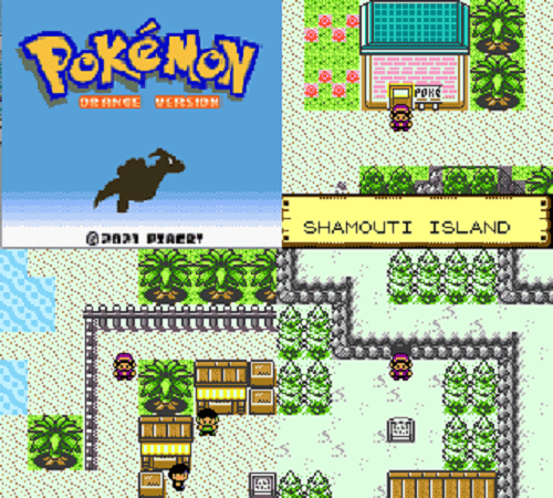 Pokemon Orange GBC ROM Hack Video Game Custom Gameboy Color