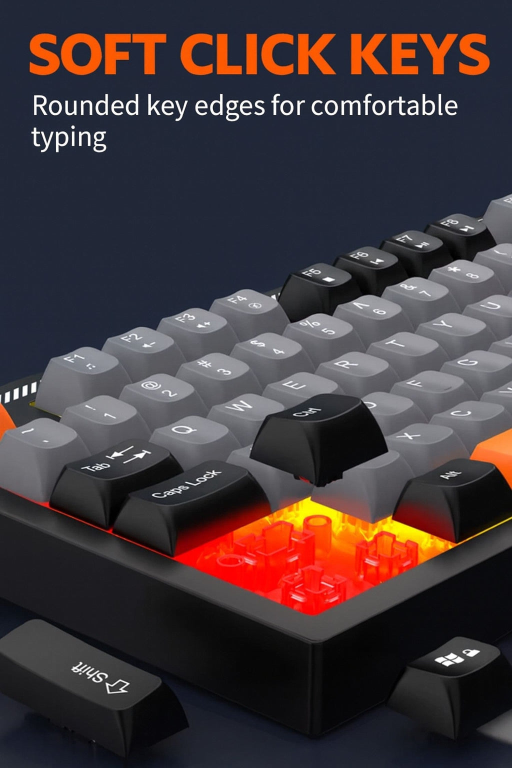 Wired Gaming Keyboard & Mouse Combo – 98-Key RGB