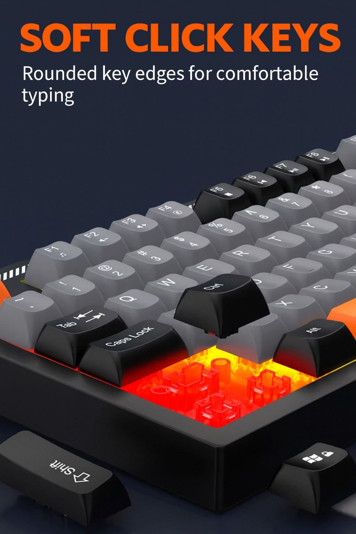 Wired Gaming Keyboard & Mouse Combo – 98-Key RGB