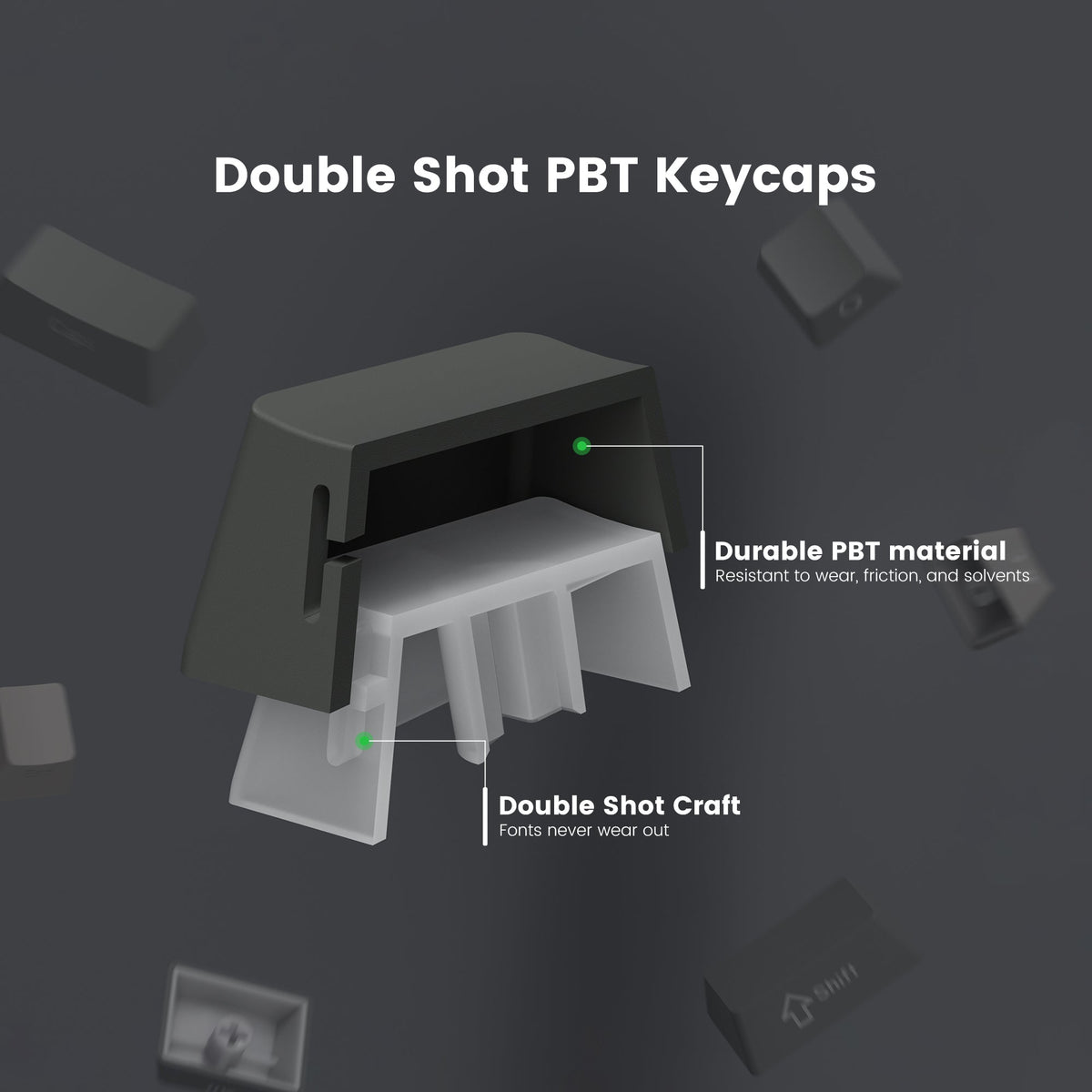 XVX Gradient Series 136-Key Side-Printed OEM Profile PBT Keycap Set