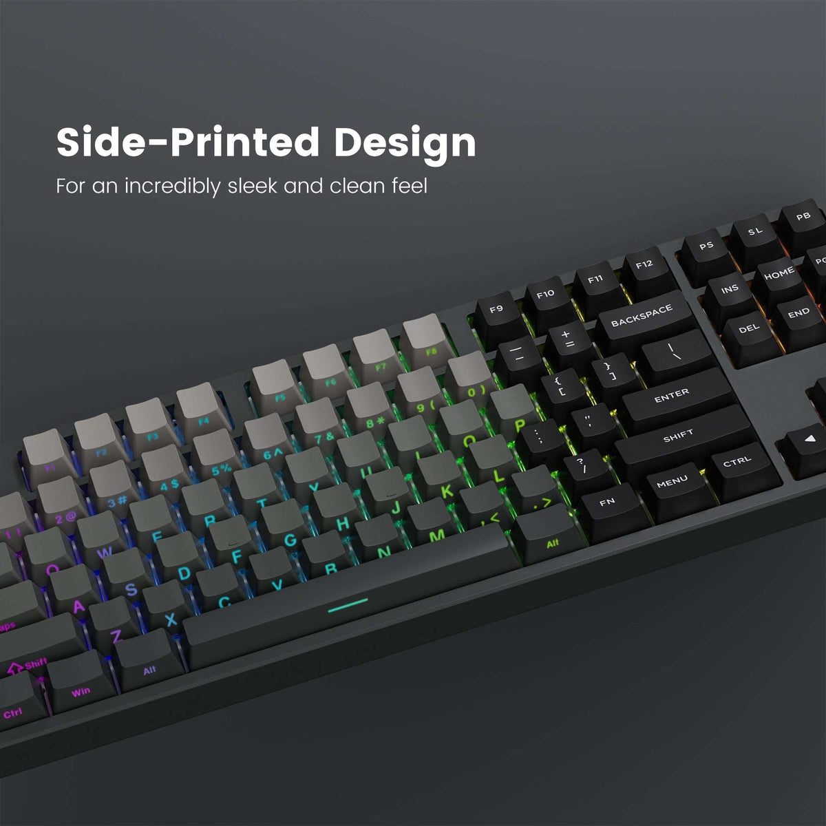 XVX Gradient Series 136-Key Side-Printed OEM Profile PBT Keycap Set