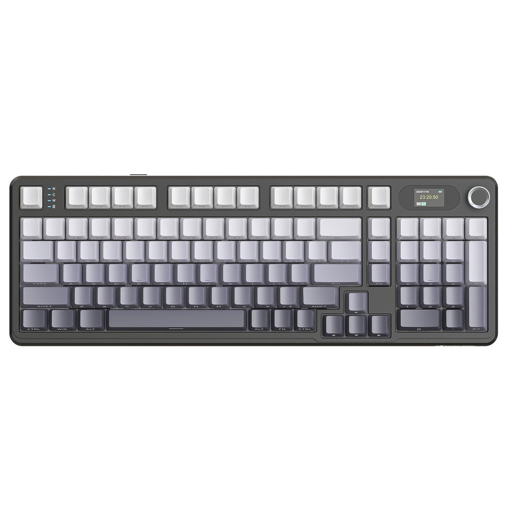 Three-mode RGB Wireless Bluetooth Side Engraving With Knob Game Mechanical Keyboard