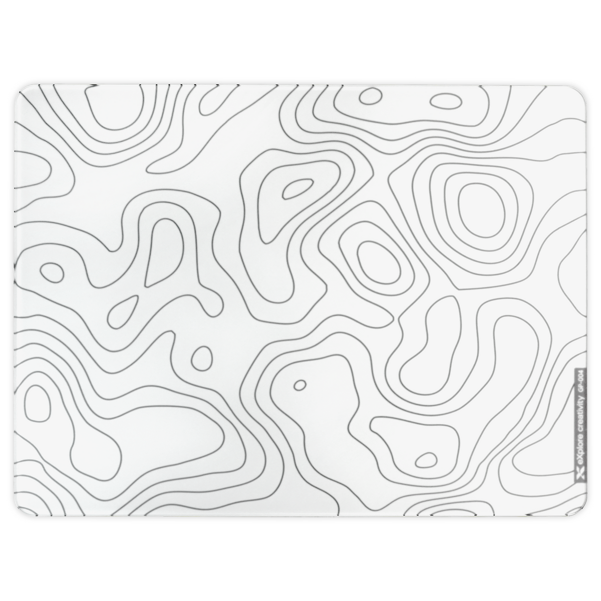 XVX Space Pad Series Glass Mousepad with Anti-Slip Rubber Base