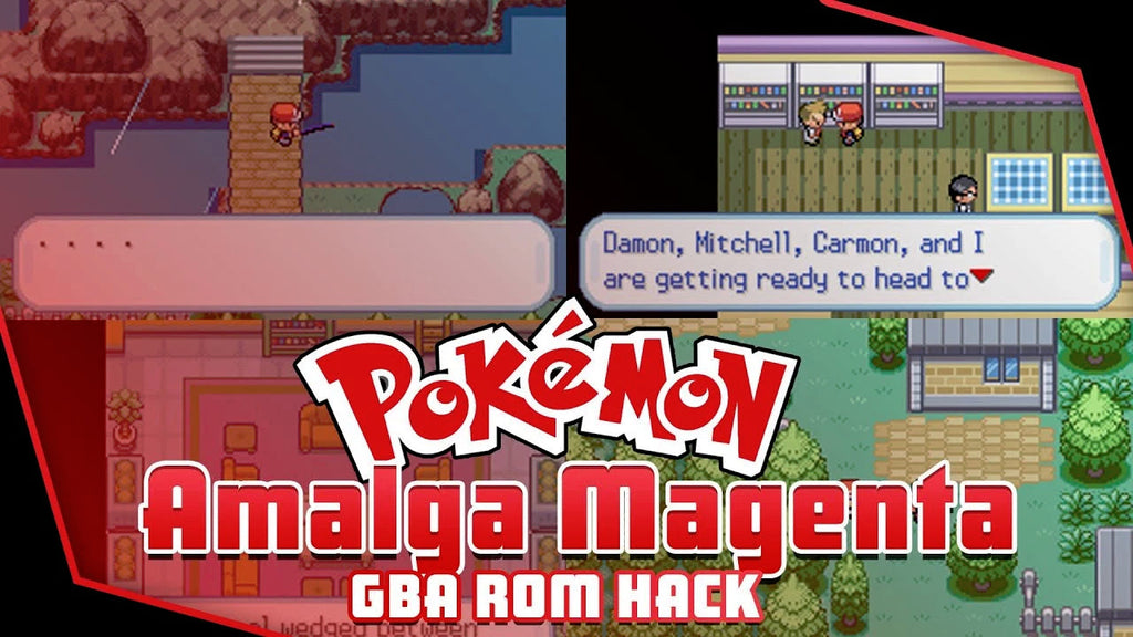 Pokemon Amalga Magenta GBA Custom Pokemon ROM Hack Video Game Boy Advance