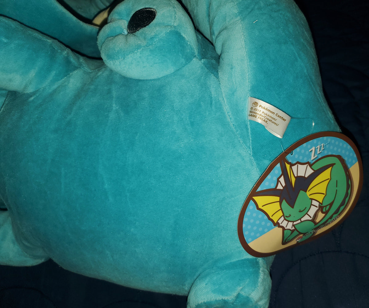 Pokemon Center Vaporeon Sleeper Plush Eeveelutions Plush Rare Authentic