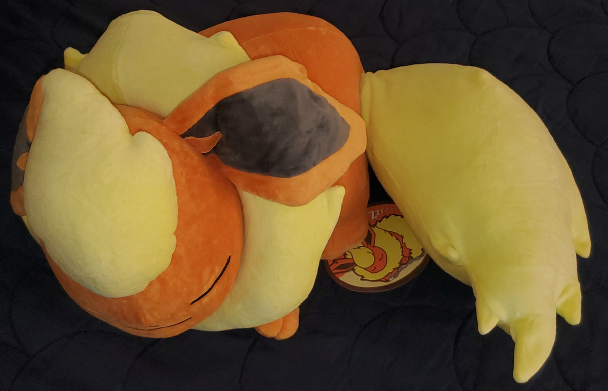 Pokemon Center Flareon Sleeper Plush Eeveelutions Plush Rare Authentic