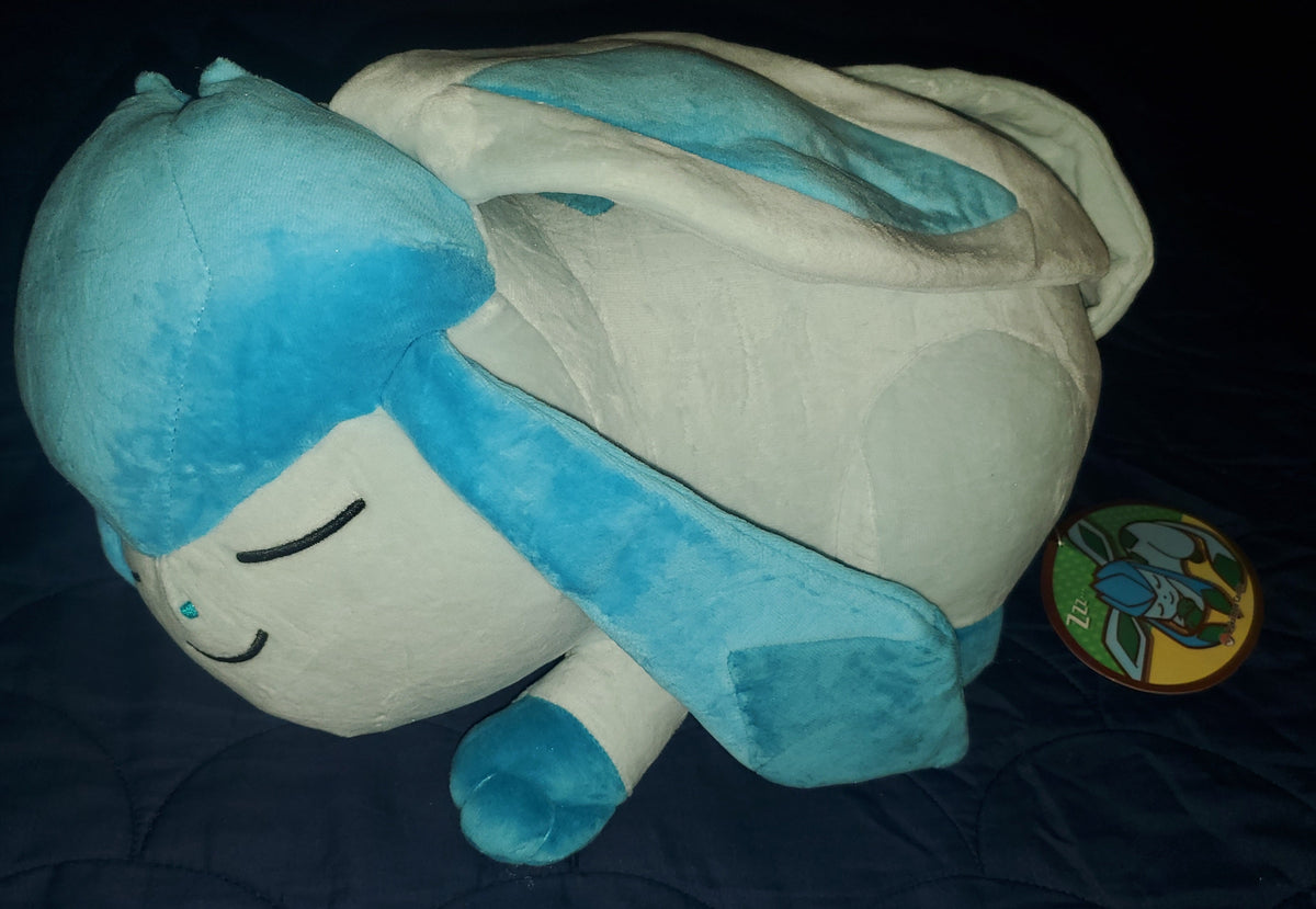 Pokemon Center Glaceon Sleeper Plush Eeveelutions Plush Rare Authentic