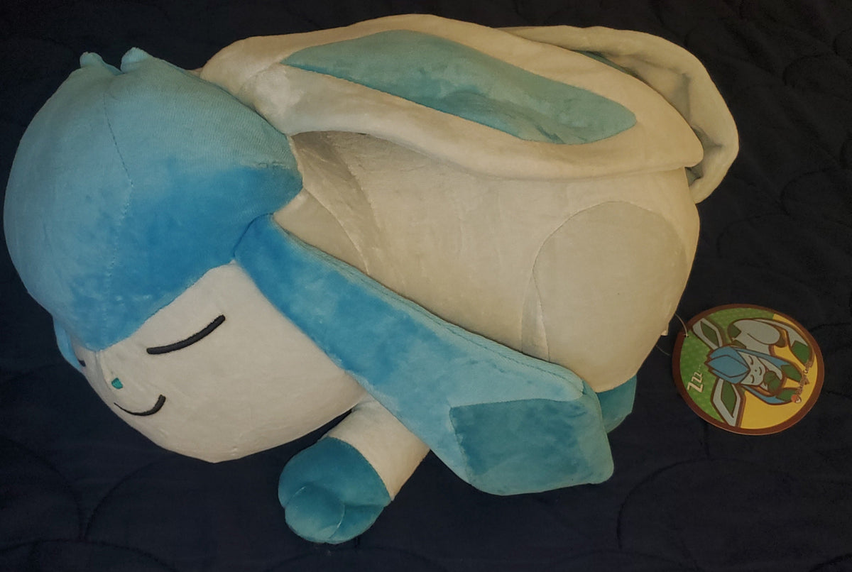Pokemon Center Glaceon Sleeper Plush Eeveelutions Plush Rare Authentic