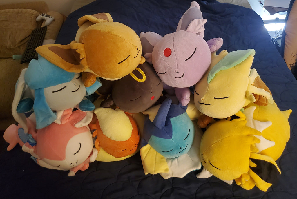 Pokemon Center Sleeper Plush Eeveelutions Plush Authentic Tags