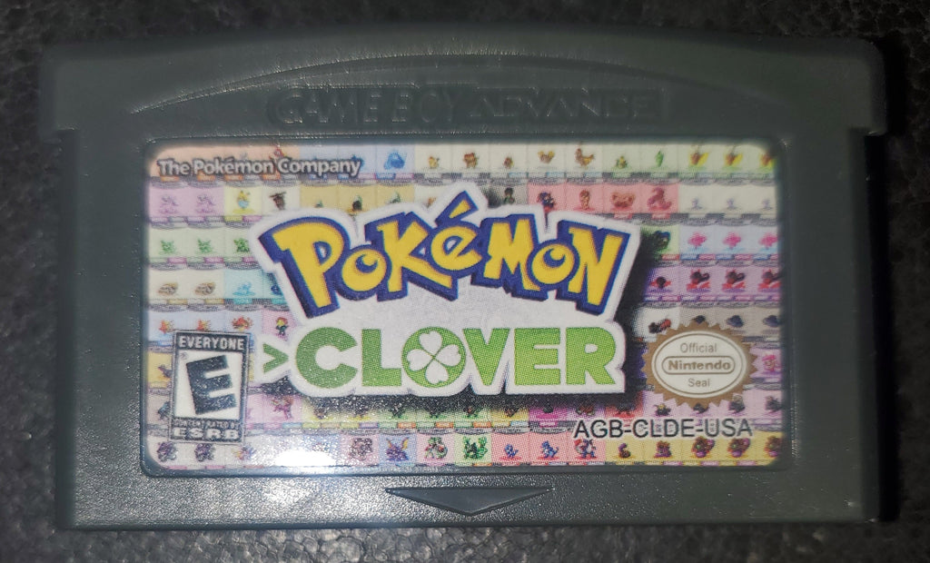 Pokemon Clover GBA ROM Hack Video Game V 1.3.3 Custom Gameboy Advance