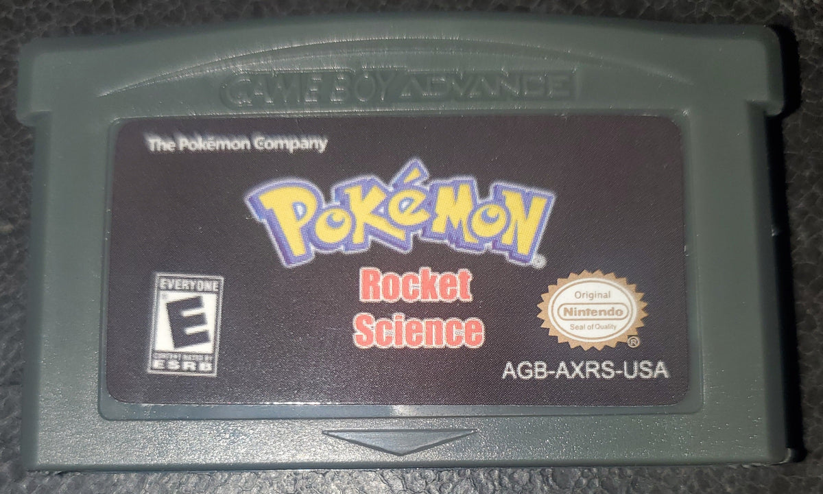 Pokemon Rocket Science GBA ROM Hack Video Game Cartridge Custom Gameboy Advance