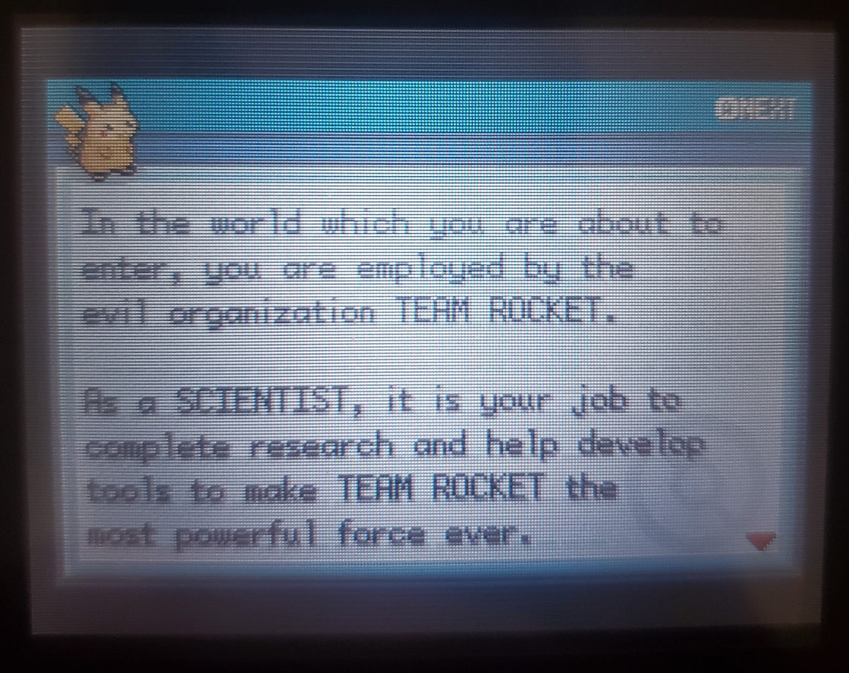 Pokemon Rocket Science GBA ROM Hack Video Game Cartridge Custom Gameboy Advance