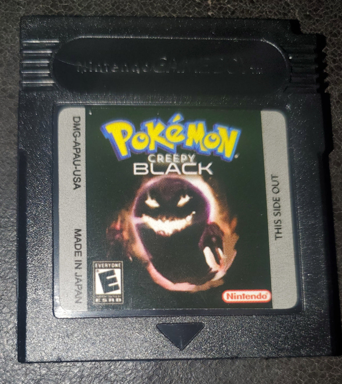 Pokemon Creepy Black GBC Rare GameBoy Color Game Custom ROM
