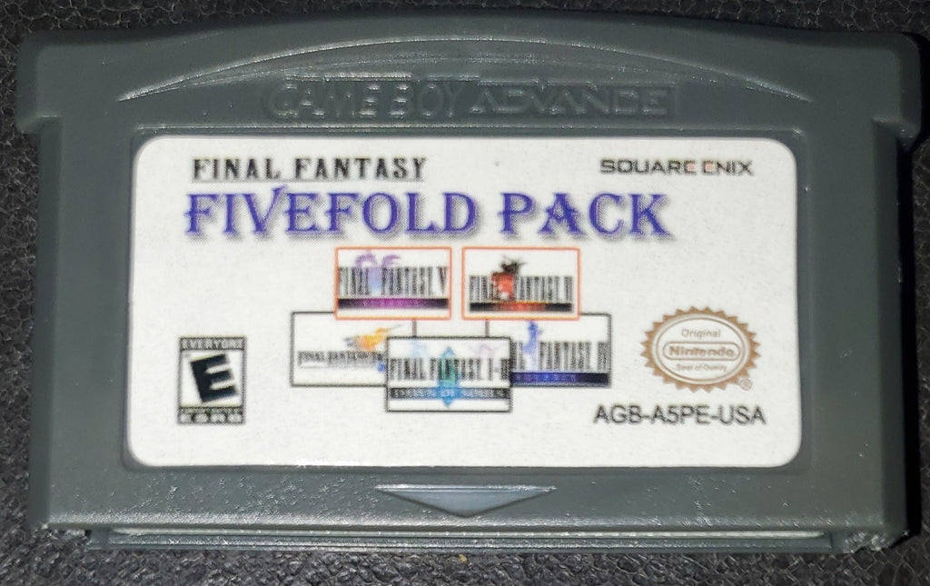 Final Fantasy 5 in 1 Fivefold Pack Video Game Cartridge GBA Game Boy Advance