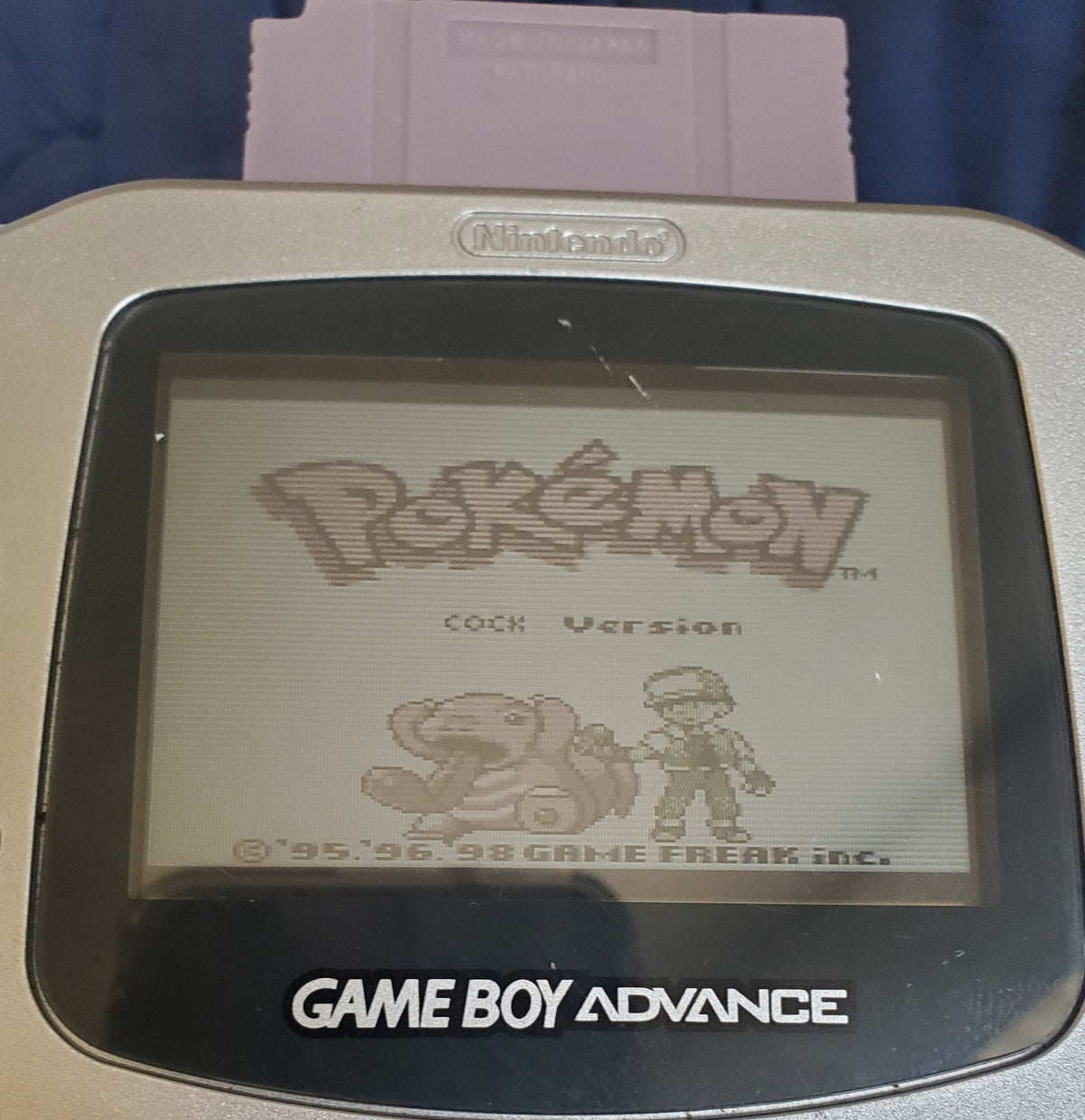 Pokemon Cock GBC ROM Hack Video Game Custom Gameboy Color