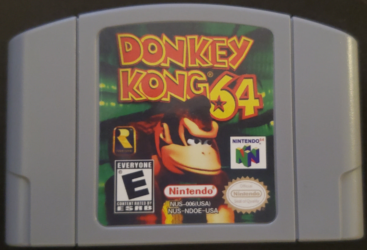 Donkey Kong 64 N64 Nintendo 64 Video Game Cartridge 1999 (Reproduction)