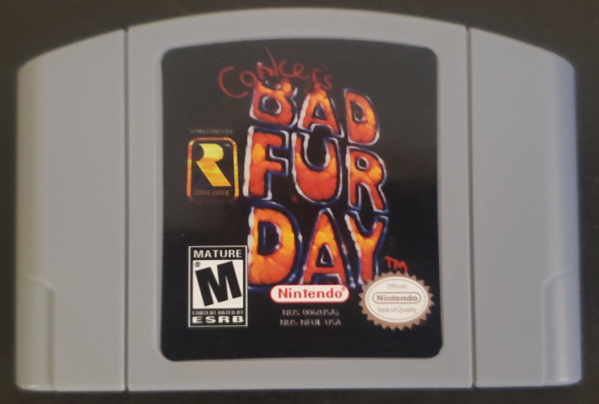 Conker's Bad Fur Day N64 Nintendo 64 Video Game Cartridge 2001
