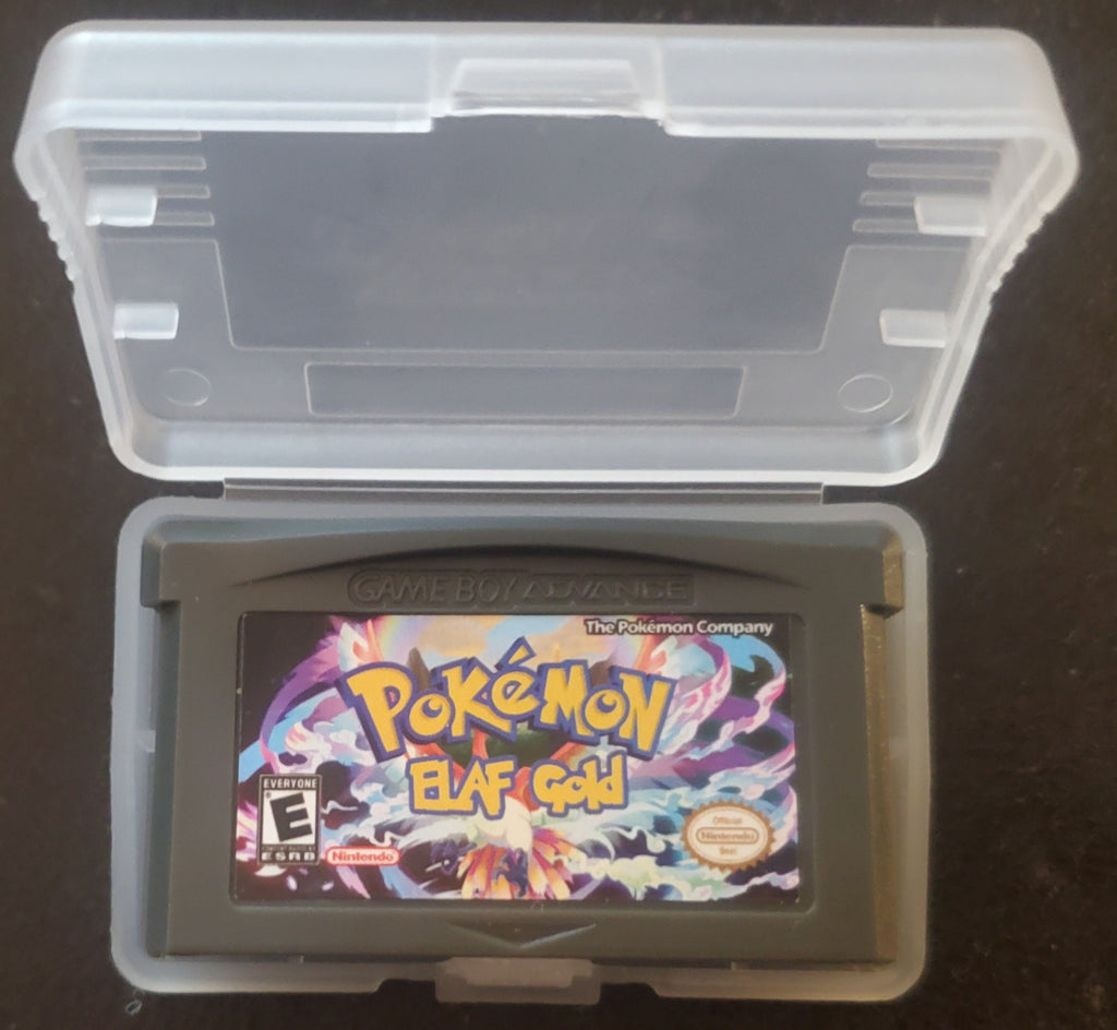 Pokemon Elaf Gold GBA Custom Pokemon ROM Hack Video Game Boy Advance
