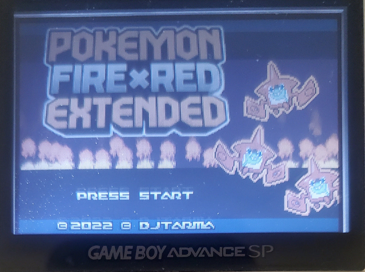 Pokemon FireRed Extended GBA ROM Hack Video Game Boy Advance