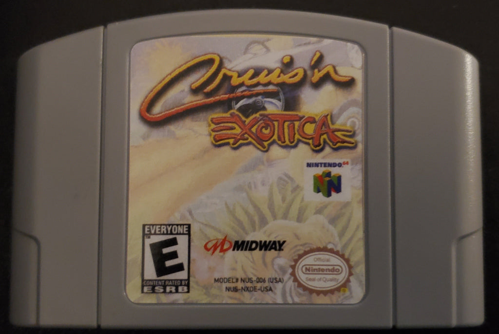 Cruis'n Exotica N64 Nintendo 64 Video Game Cartridge 2000