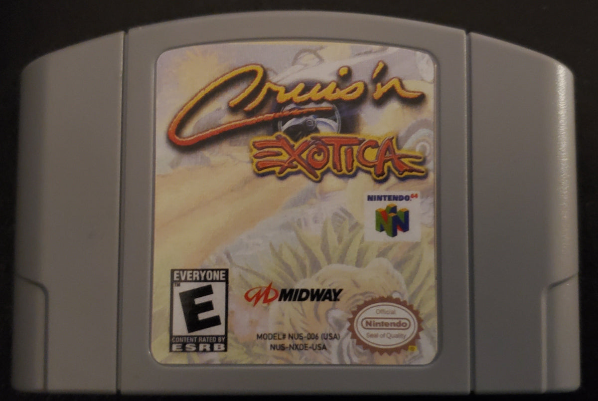 Cruis'n Exotica N64 Nintendo 64 Video Game Cartridge 2000