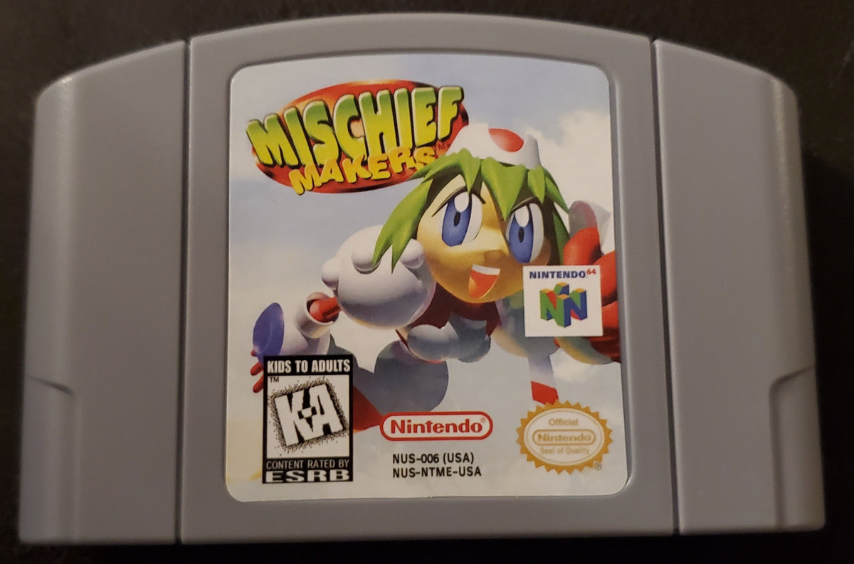 Mischief Makers N64 Nintendo 64 Video Game Cartridge 1997