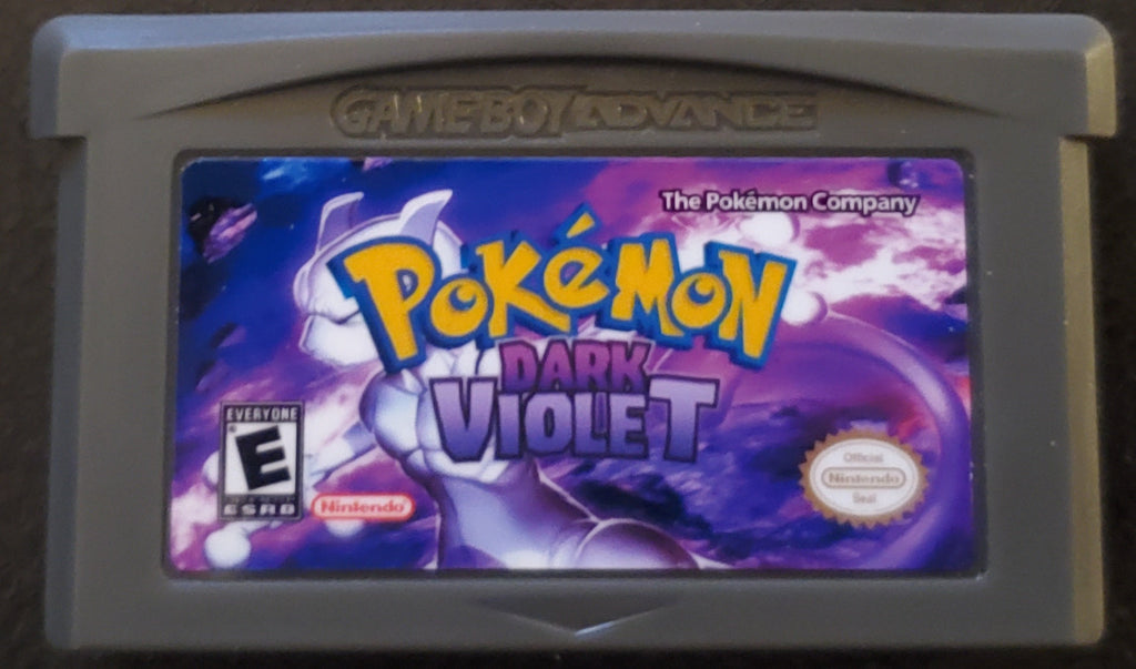 Pokemon Dark Violet GBA ROM Hack Video Game Custom Gameboy Advance