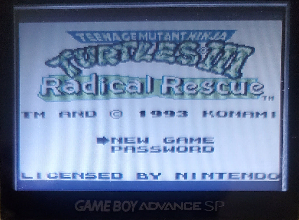 TMNT 3 Radical Rescue GB Video Game Catridge Gameboy 1993
