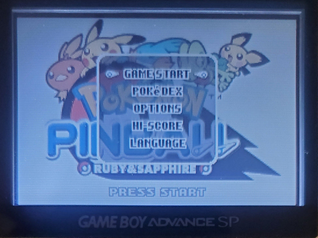 Pokemon Pinball Ruby & Sapphire GBA Pokemon ROM Hack Game Boy Advance