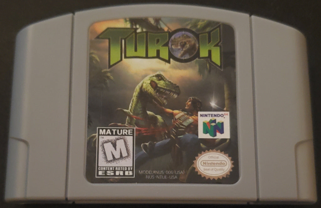 Turok 1 Dinousar Hunter N64 Nintendo 64 Video Game Cartridge 1997