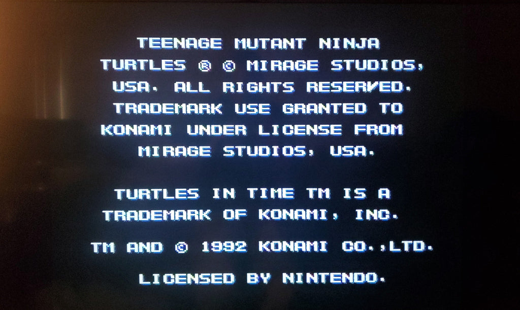 TMNT 4: Turtles in Time — Super Nintendo (Reproduction)