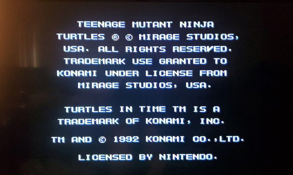 TMNT 4: Turtles in Time — Super Nintendo (Reproduction)