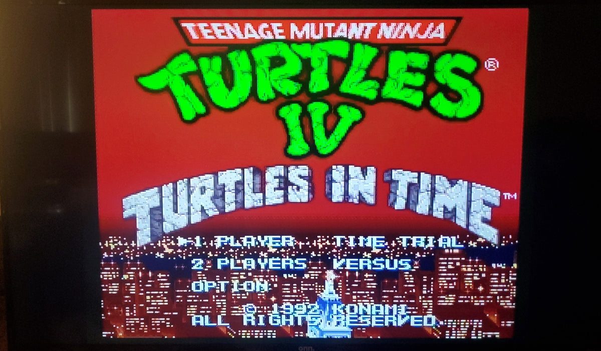 TMNT 4: Turtles in Time — Super Nintendo (Reproduction)