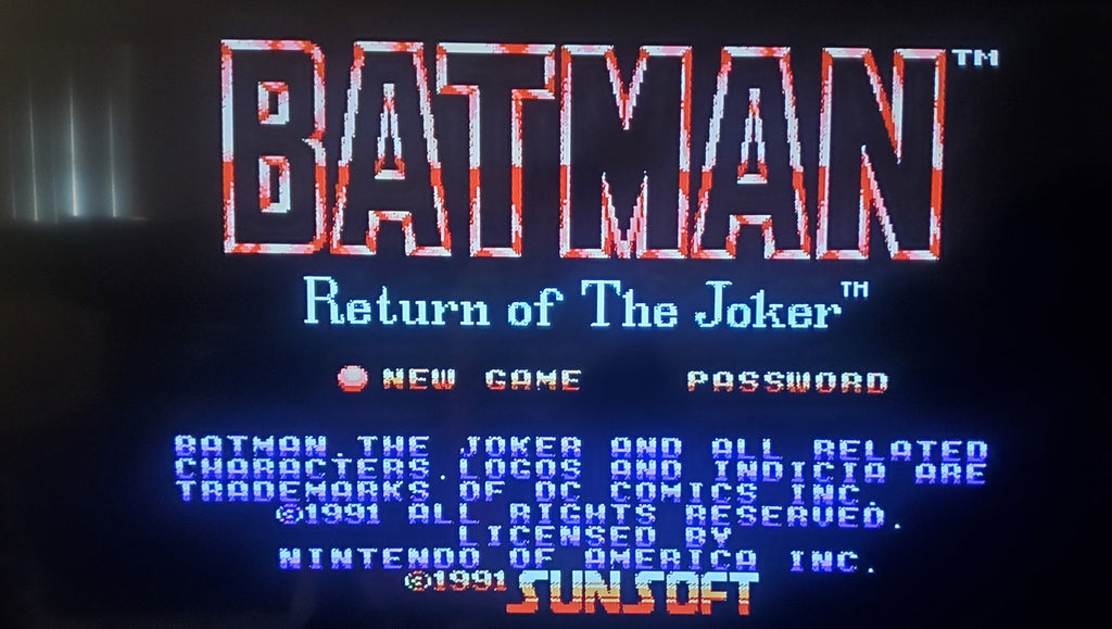Batman Return of the Joker — NES (Reproduction)