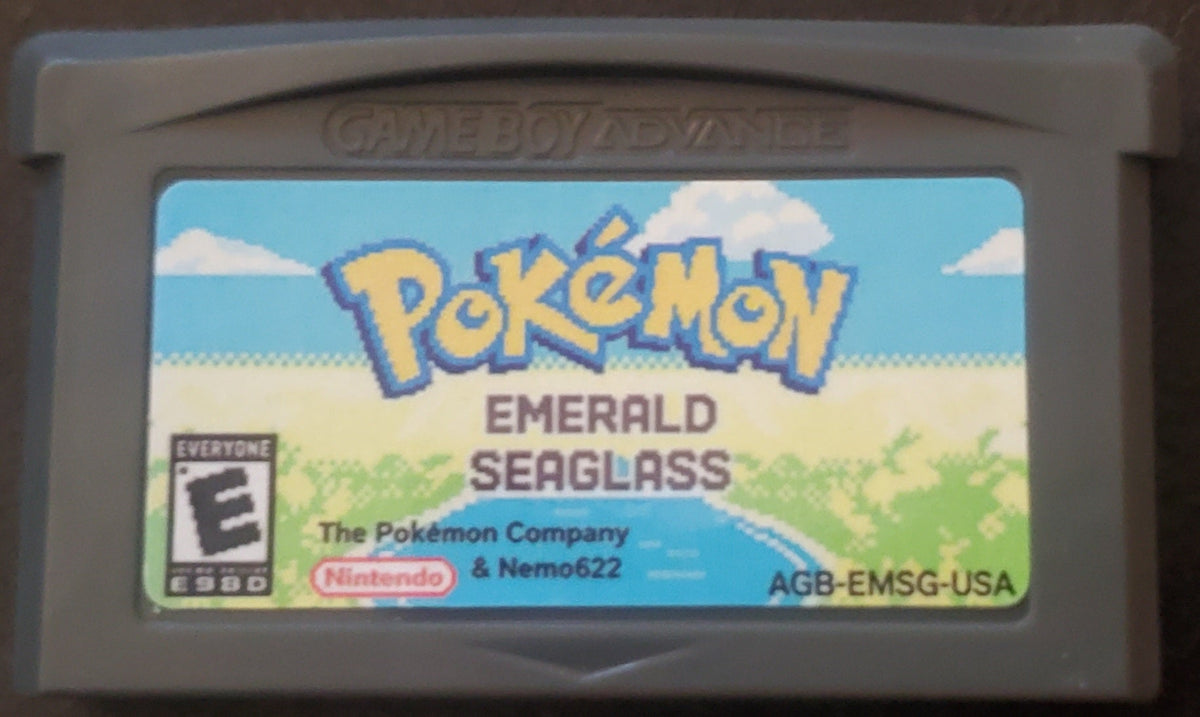 Pokemon Emerald Seaglass GBA Pokemon ROM Hack Video Game Boy Advance