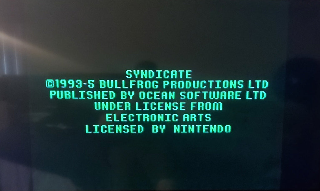 Syndicate — Super Nintendo (Reproduction)