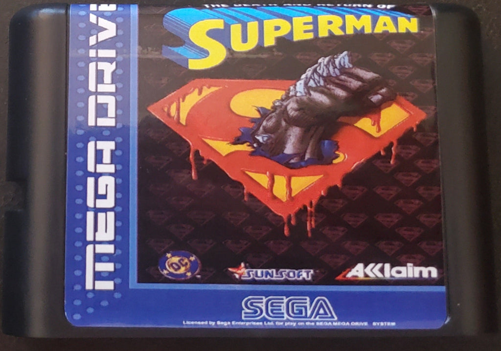 The Death and Return of Superman — Sega Genesis (Reproduction)