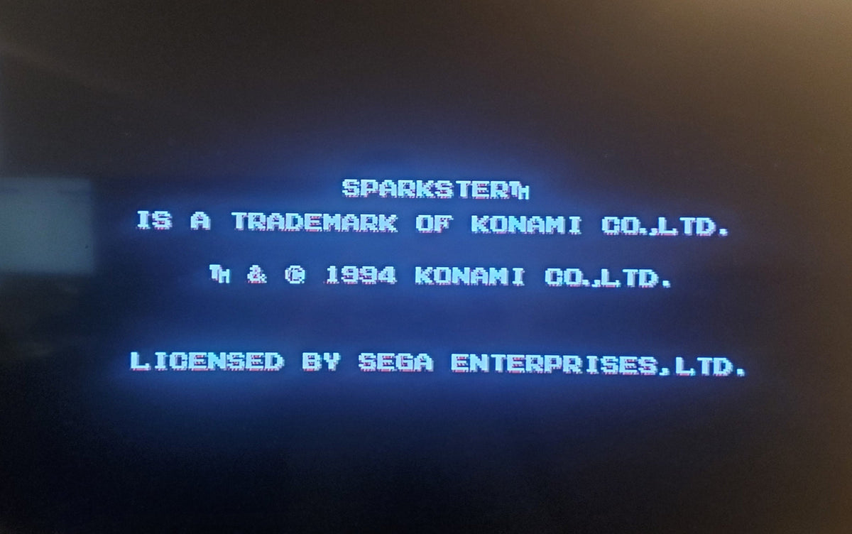 Sparkster — Sega Genesis (Reproduction)