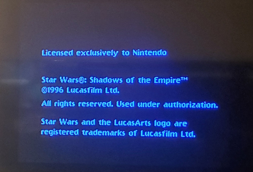 Star Wars: Shadows of the Empire — Nintendo 64 (Reproduction)