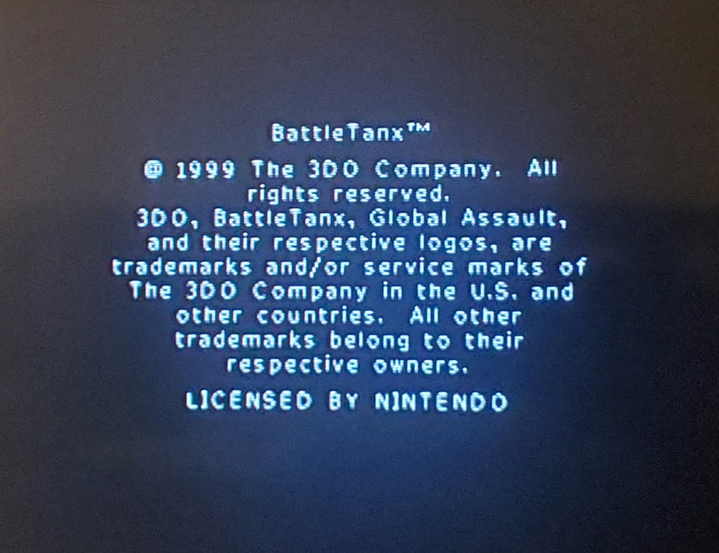 BattleTanx: Global Assault — Nintendo 64 (Reproduction)
