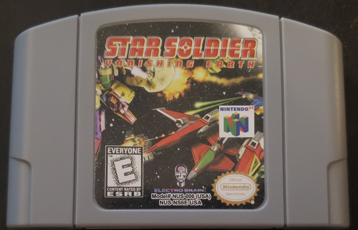 Star Soldier Vanishing Earth N64 Nintendo 64 Video Game Cartridge 1998