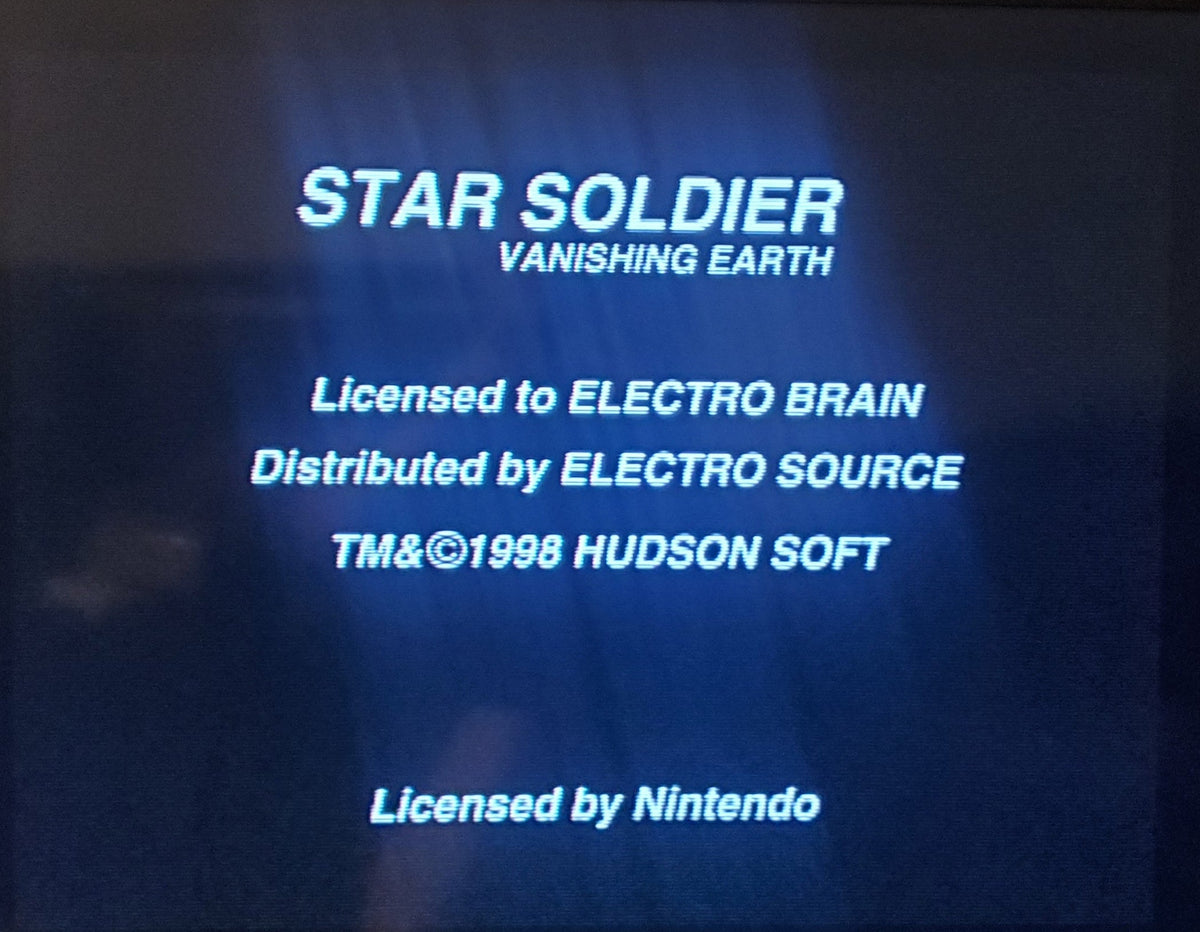 Star Soldier Vanishing Earth N64 Nintendo 64 Video Game Cartridge 1998