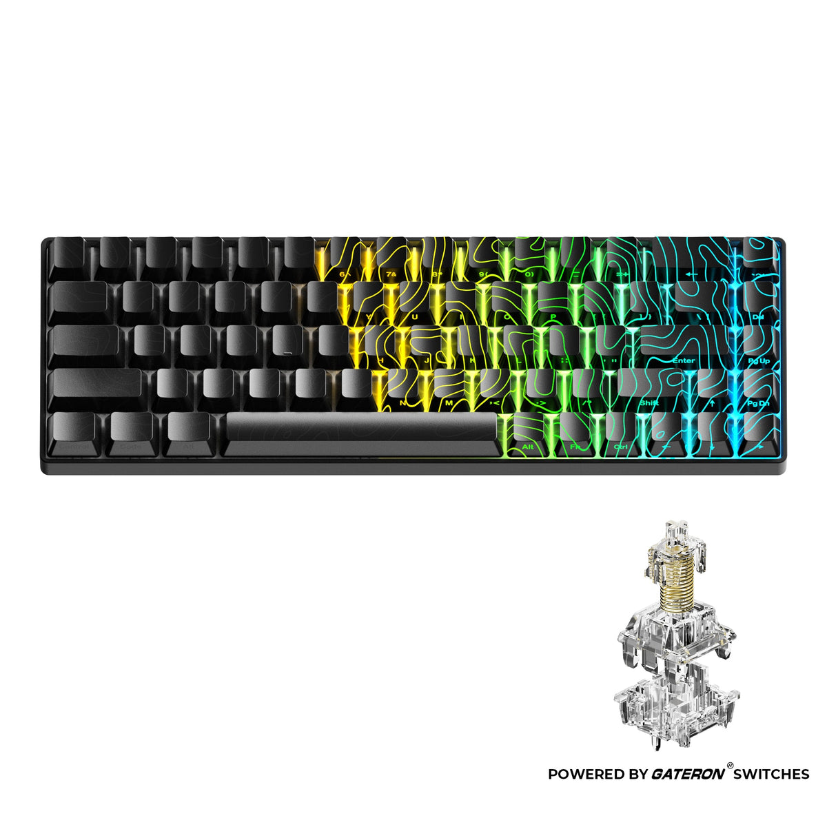 XVX HE68 68% Rapid Trigger Hall Effect Wired Magnetic Gaming Keyboard