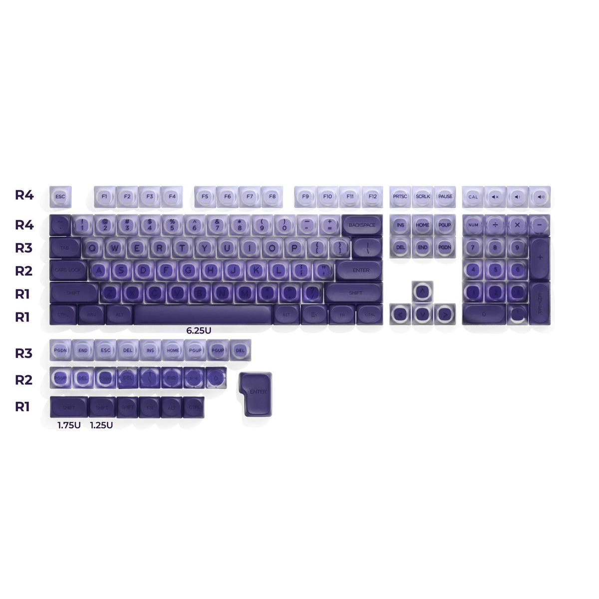 XVX Foundation Series HOA Profile Translucent PBT+PC 132-Key Keycap Set