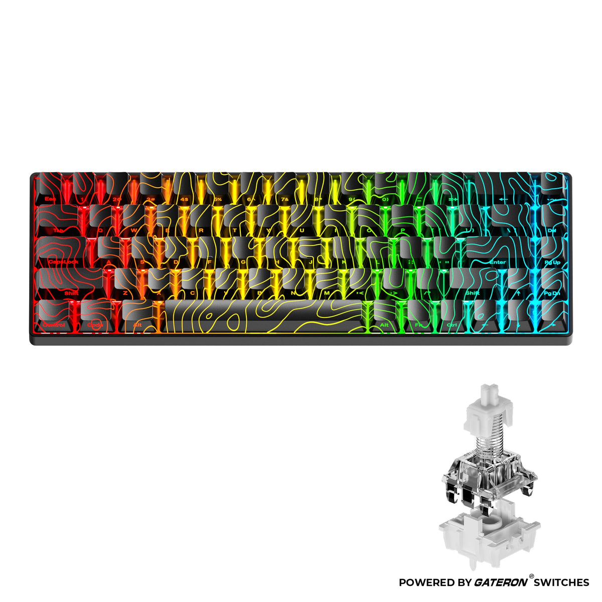 XVX HE68 68% Rapid Trigger Hall Effect Wired Magnetic Gaming Keyboard