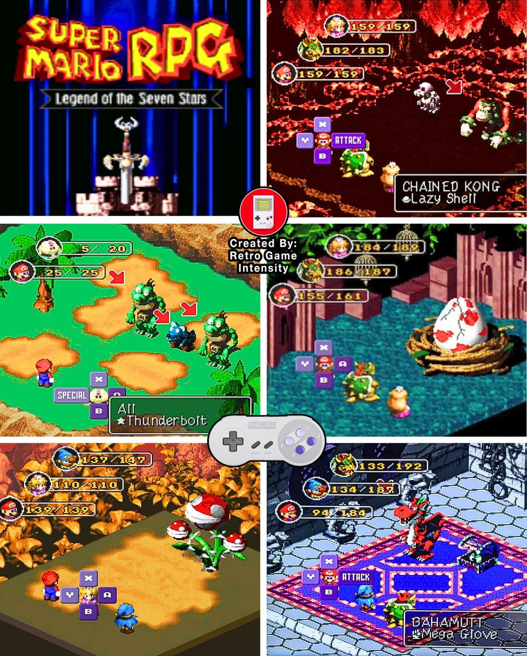 Super Mario RPG — Super Nintendo (Reproduction)
