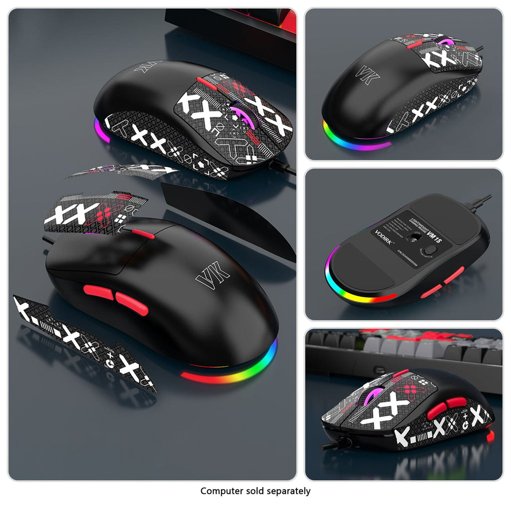 Wired Gaming Keyboard & Mouse Combo – 98-Key RGB