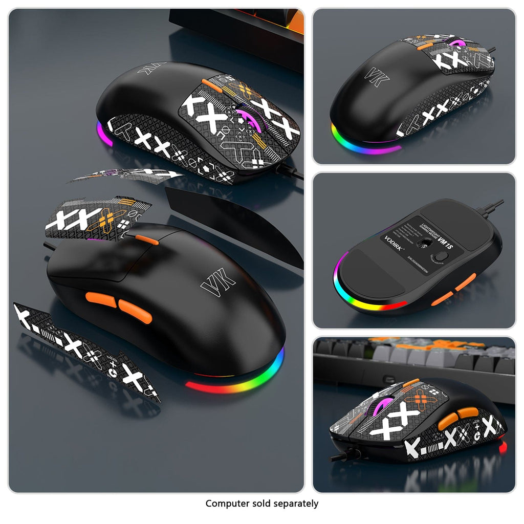 Wired Gaming Keyboard & Mouse Combo – 98-Key RGB