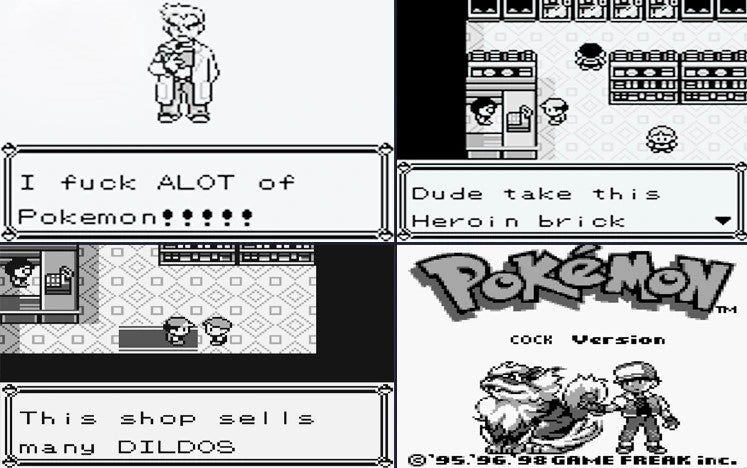 Pokemon Cock GBC ROM Hack Video Game Custom Gameboy Color